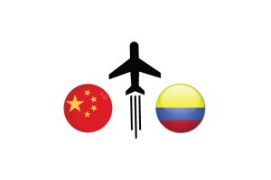 China a Colombia vía Express